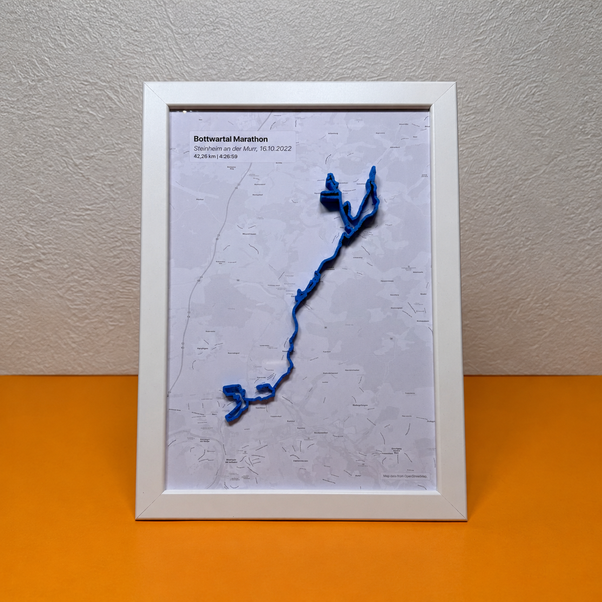 Personalisierte 3D-GPS-Strecke